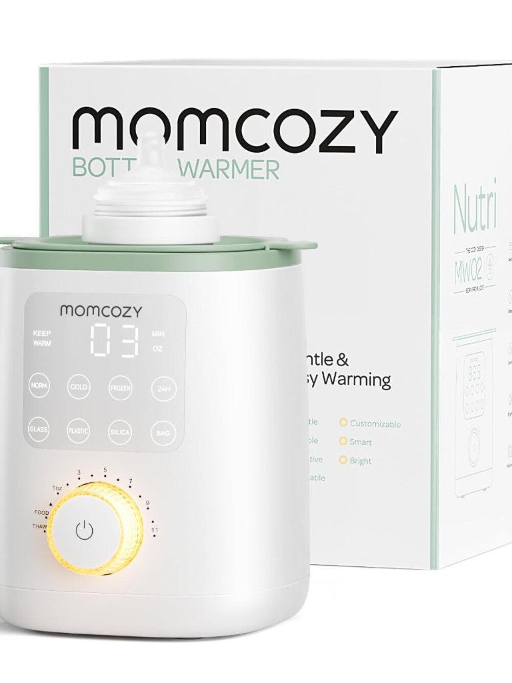 Momcozy Baby Bottle Warmer | Portable Bottle & Food Warmer | Baby Feeding Essent
